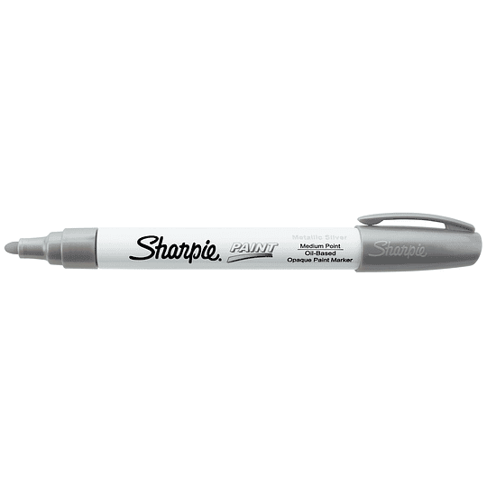PLUMON SHARPIE P/METAL PAINT PLATA