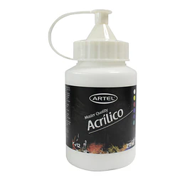 PINTURA ACRILICA 250 ml  BLANCO TITANIO 112 ARTEL 