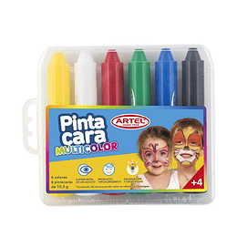 PINTA CARAS 6 COLORES BLISTER ARTEL