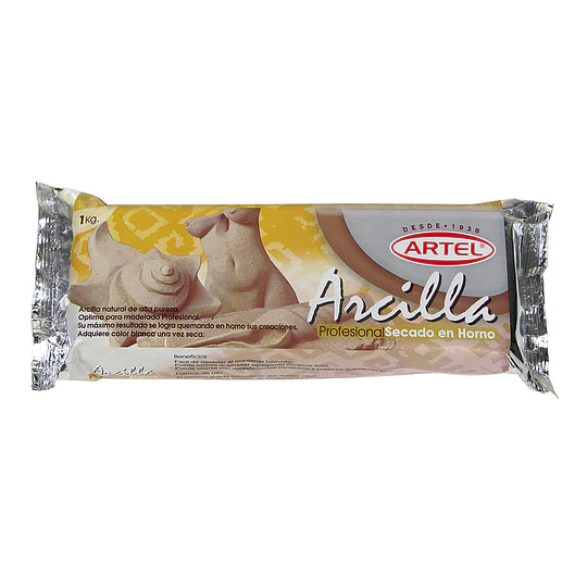 ARCILLA PROF. 1 kilo BLANCA ARTEL