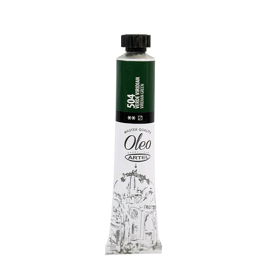 OLEO TUBO 22ml # 504 VERDE VIRIDIAN ARTEL 