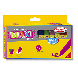 LAPICES CERA 12col. ARTEL MAXI CRAYONES
