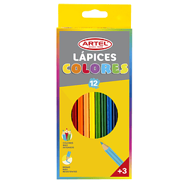 LAPICES COLORES 12col. LARGO ARTEL