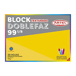 BLOCK DIBUJO N° 99 1/8 DOBLE FAZ 20hj 27x38 ARTEL
