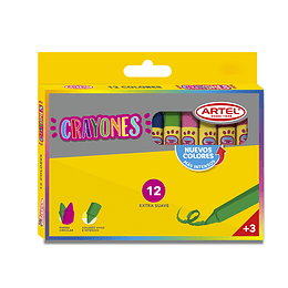 LAPICES CERA 12col. ARTEL CRAYONES 