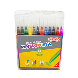 PLUMONES 12col. ARTEL PUNTA GRUESA  