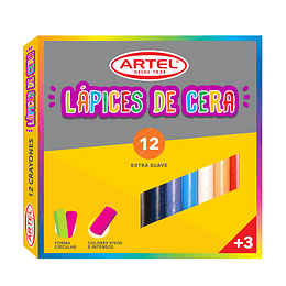 LAPICES CERA 12col. ARTEL  