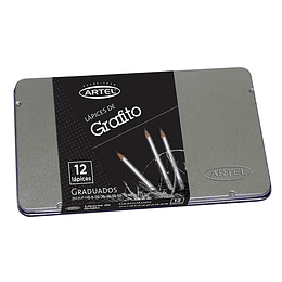 LAPICES GRAFITO GRADUADOS SET 12 un. ARTEL