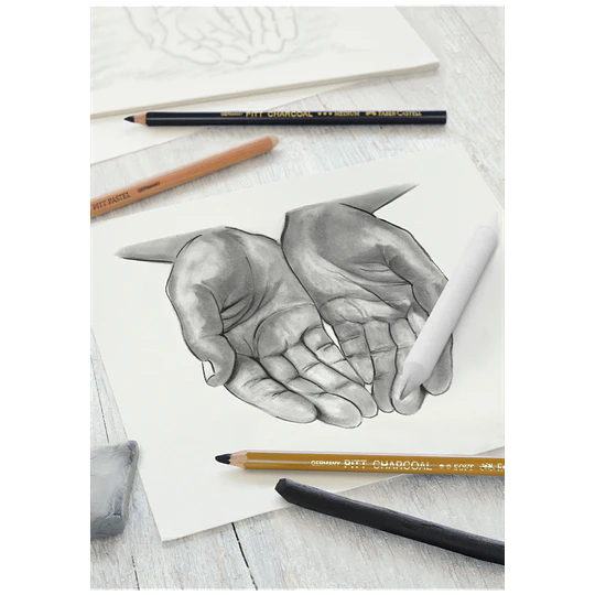 CAJA LAPICES GRAFITO SKETCH CHARCOAL FABER 