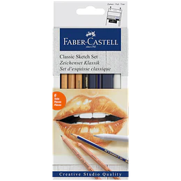 CAJA LAPICES GRAFITO SKETCH CLASICO FABER 