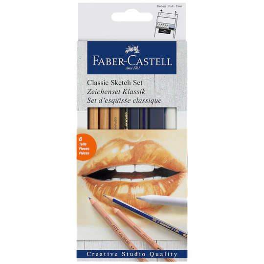 CAJA LAPICES GRAFITO SKETCH CLASICO FABER 