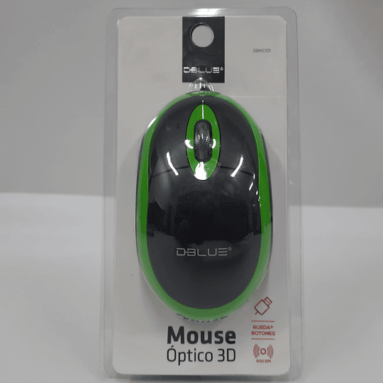 MOUSE C/CABLE DBM2301 GREEN DBLUE