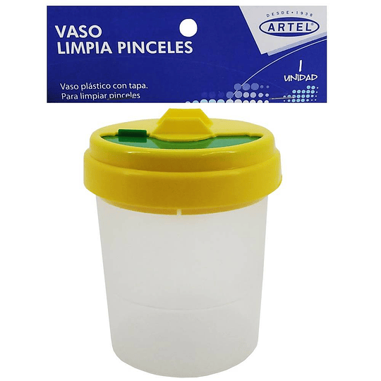 VASO PLASTICO PARA PINCELES ARTEL