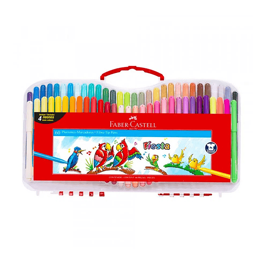 PLUMON FIESTA 60 col MALETA PLASTICA FABER 