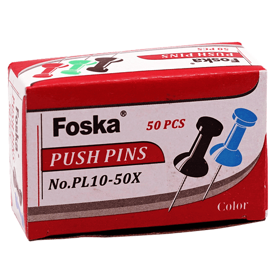 PUSH PINS FOSKA 50 un PL10-50X JM