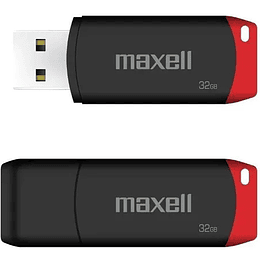 PENDRIVE MAXELL 32GB USBFLIX negro/rojo