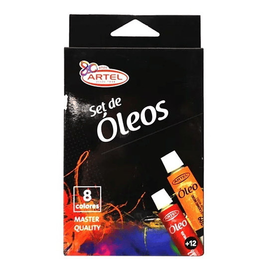 SET OLEOS 8 COL. 12 ml ARTEL