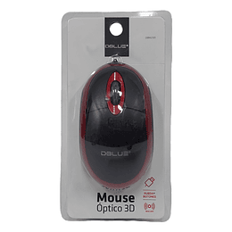 MOUSE C/CABLE DBM2301 RED DBLUE