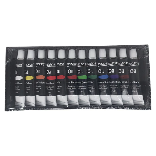 CAJA PINTURA OLEO 12 col 12mm O8812 WORISON
