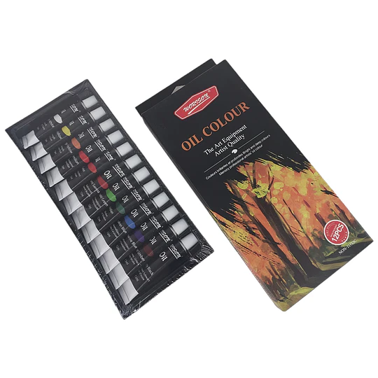 CAJA PINTURA OLEO 12 col 12mm O8812 WORISON