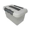 CAJA PLASTICA C/GANCHO LATERAL ASA SUPERIOR 30x18x