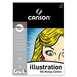 BLOCK A4 12 hj 250 gm ILLUSTRATION CANSON