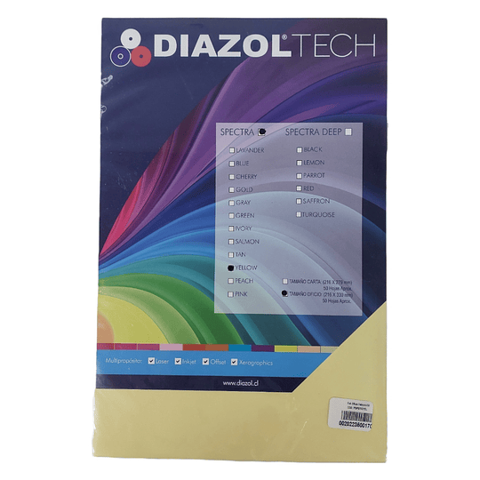 FOTOCOPIA COLOR OFICIO YELLOW SACHET 50 un.