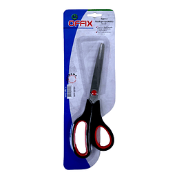 TIJERA OFICINA DOBLE INYECCION 21 cm 8 1/2" OFFIX