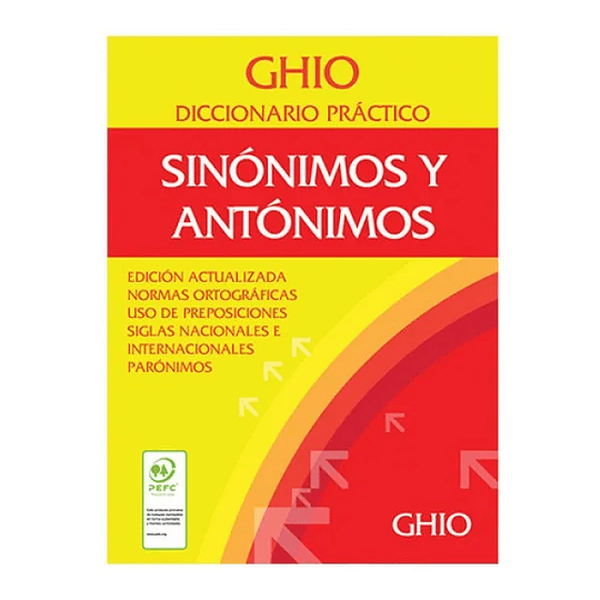DICCIONARIO SINONIMO Y ANTONIMO GHIO SOPENA