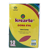 GOMA EVA 10 HJS. COLORES SURTIDOS KREARTE