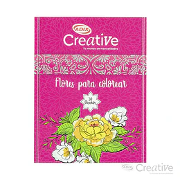LIBRO COLOREAR FLORES 025 ADIX