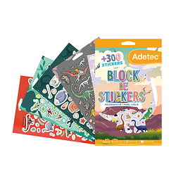 BLOCK STICKERS DINOSAURIOS 5 hj ADETEC