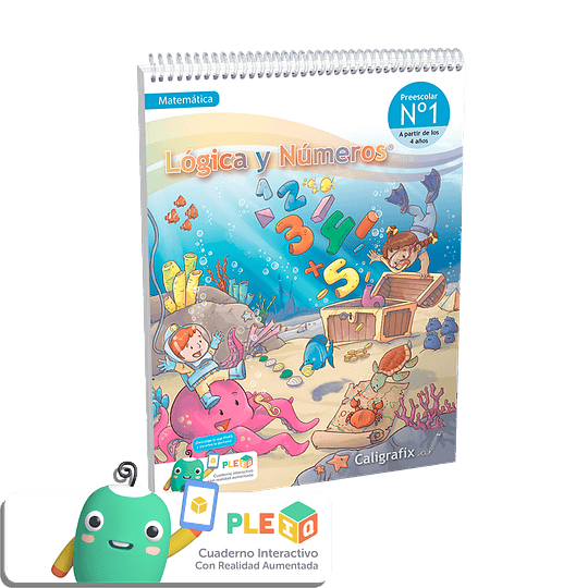 LIBRO LOGICA Y NUMEROS N. 1 PRE KINDER CALIGRAFIX
