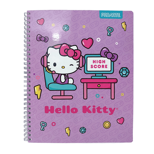 CUAD UNIV PROARTE 100hj 7mm TAPA DURA HELLO KITTY