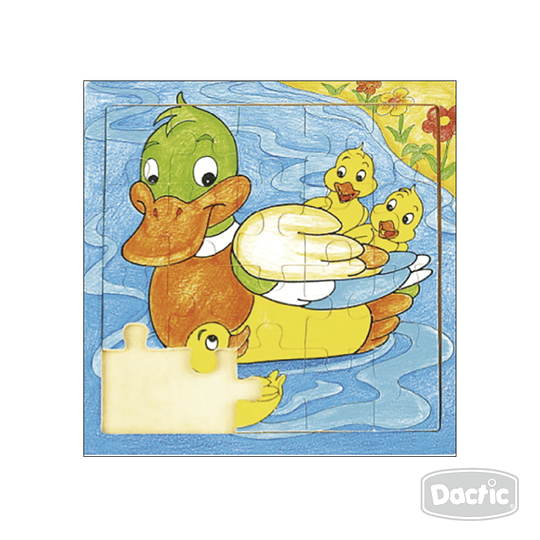 JD PUZZLE MADERA 20 pz 20x20  PATO DACTIC