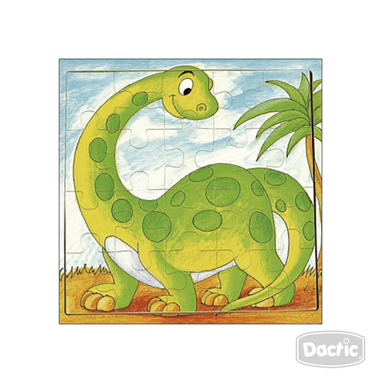 PUZZLE DINOSAURIO 20 pzs MADERA DACTIC 