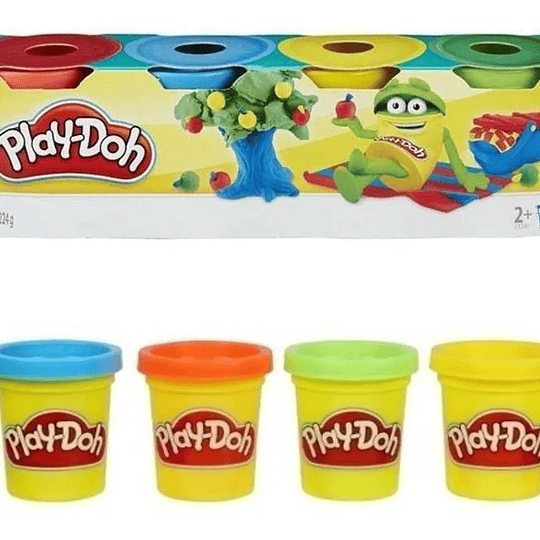 MASA PLAY-DOH 4 col. 53 gr C/U HASBRO