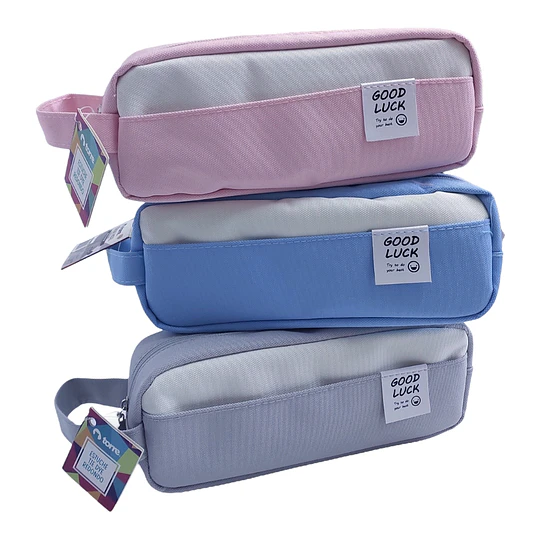ESTUCHE ESCOLAR PASTEL TORRE  