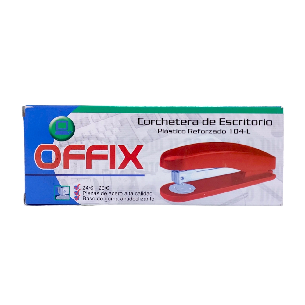 CORCHETERA PLASTICA OFFIX 104-L NEGRO