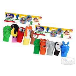 GOMA EVA TITERES DE DEDO ANIMALES ADIX