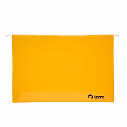 CARPETA COLGANTE TORRE AMARILLA BARRA METAL