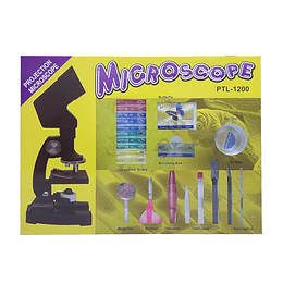 MICROSCOPIO PTL-1200X C/ACCESORIOS Y ZOOM