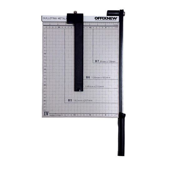 GUILLOTINA PALANCA A4 BASE METAL 10 hjs OFFIX 