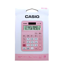 CALCULADORA CASIO MX-12B 12 digitos ROSADO