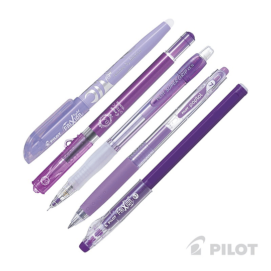 ESTUCHE VIOLETA 5 LAPICES SURTIDO PILOT