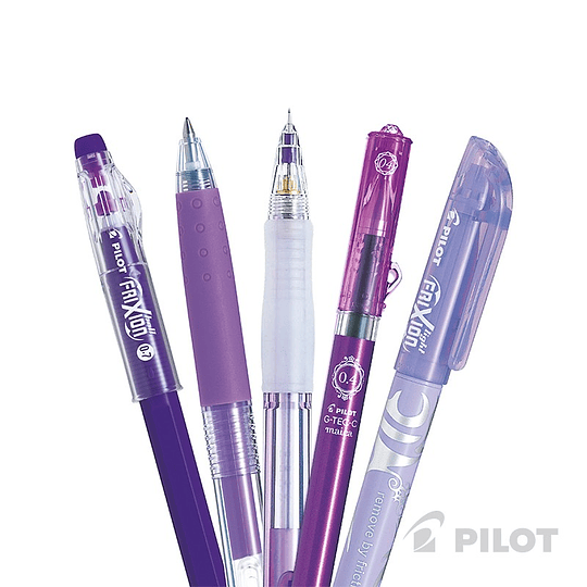 ESTUCHE VIOLETA 5 LAPICES SURTIDO PILOT