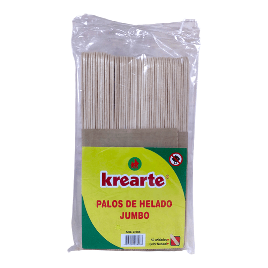 PALO DE HELADO GRUESO 50 un KREARTE