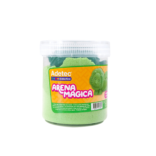 ARENA MAGICA VERDE 450 gr 6 MOLDES ADETEC