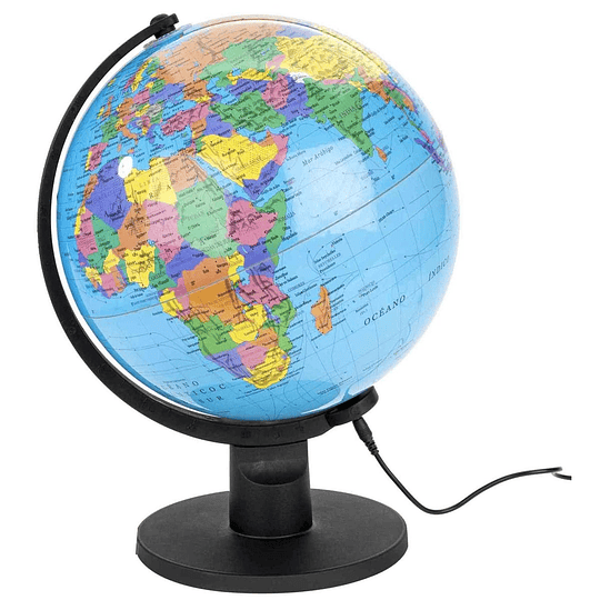 GLOBO TERRAQUEO C/LUZ 20 cm