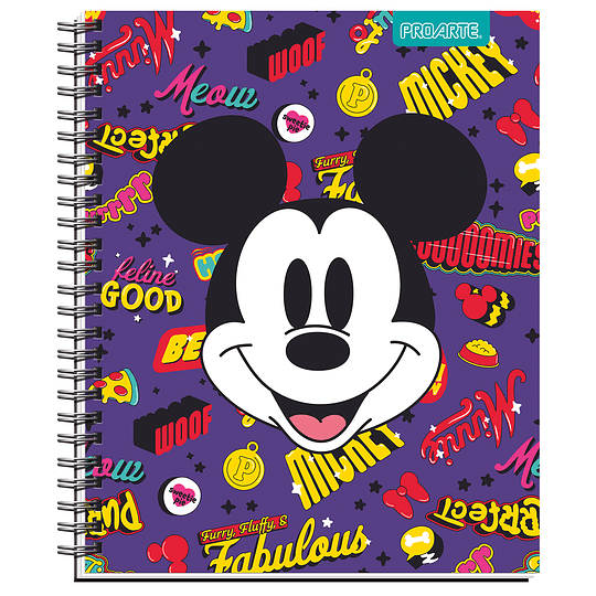 CUAD UNIV PROARTE 100hj 7mm TAPA DURA MICKEY